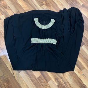 Black and Gold Evening Gown